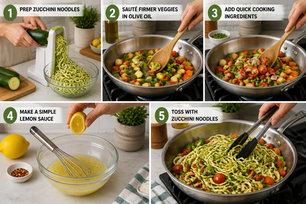Delicious and Easy Zucchini Noodle Primavera You'll Love