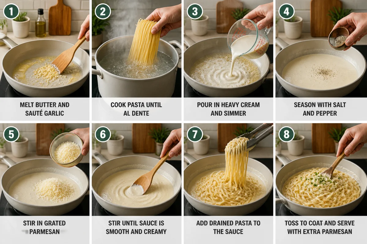 Quick and Easy One-Pot Creamy Parmesan Garlic Pasta Delight