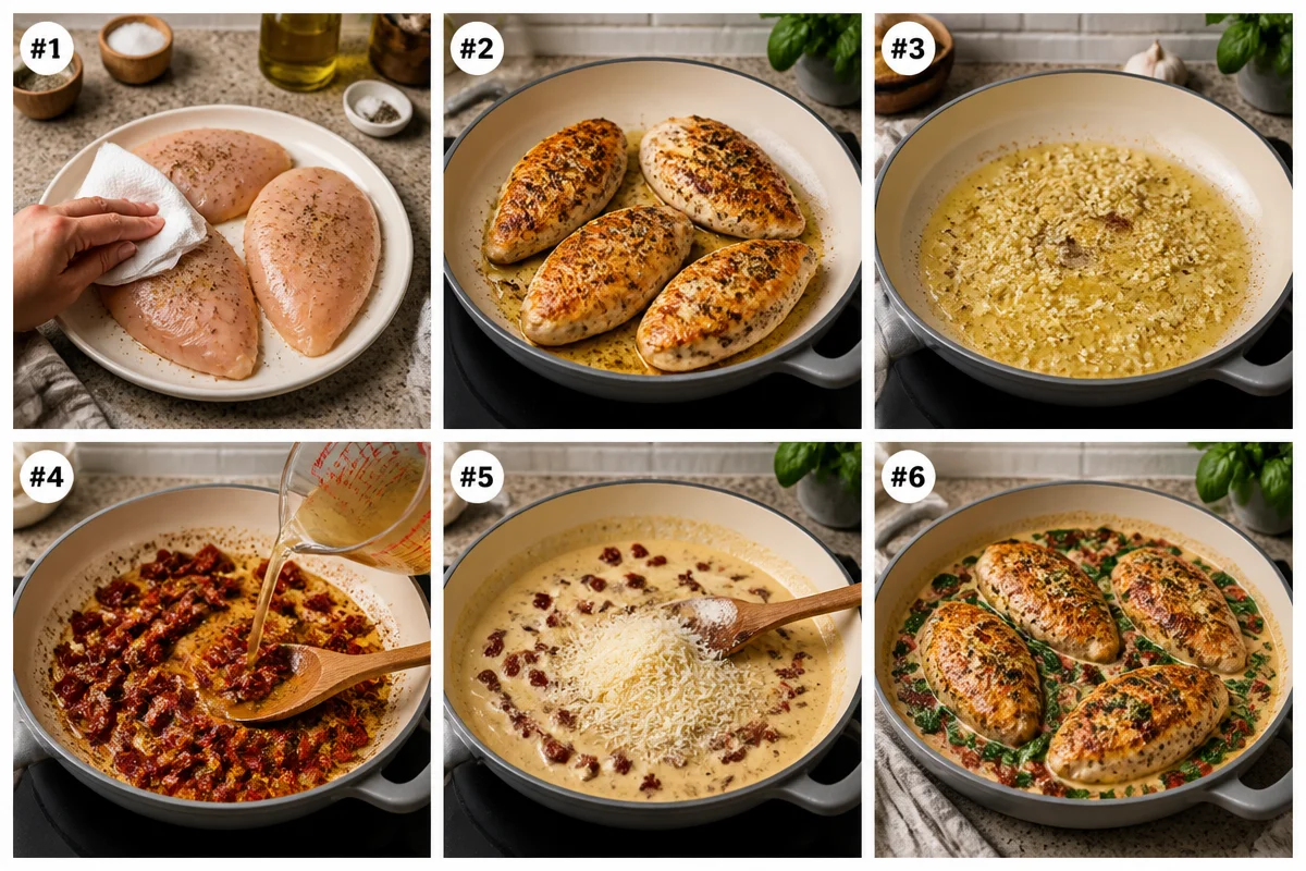 Savory Creamy Tuscan Chicken in Just 30 Minutes!
