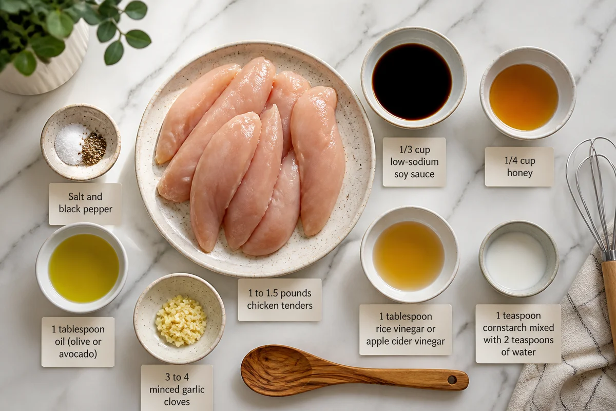 Honey soy chicken tenders.