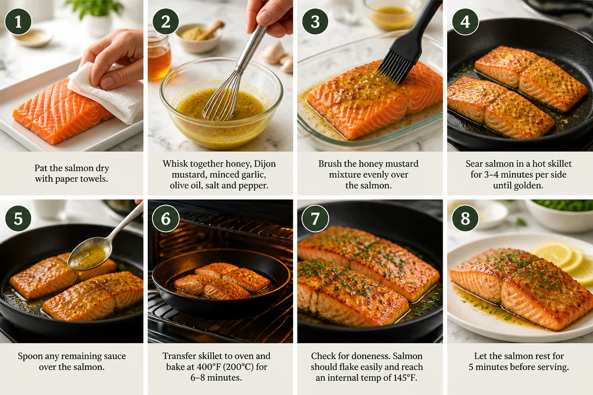 Sweet and Savory Honey Mustard Salmon in 30 Minutes