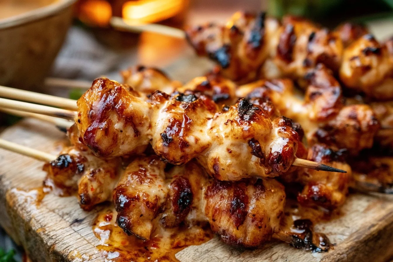Bang Bang Chicken Skewers