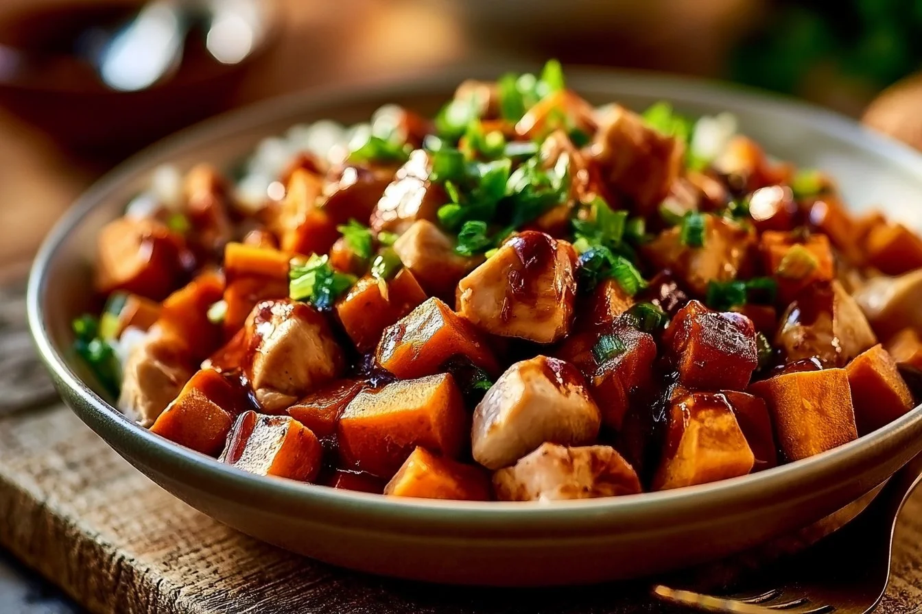 BBQ Chicken Sweet Potato Bowl