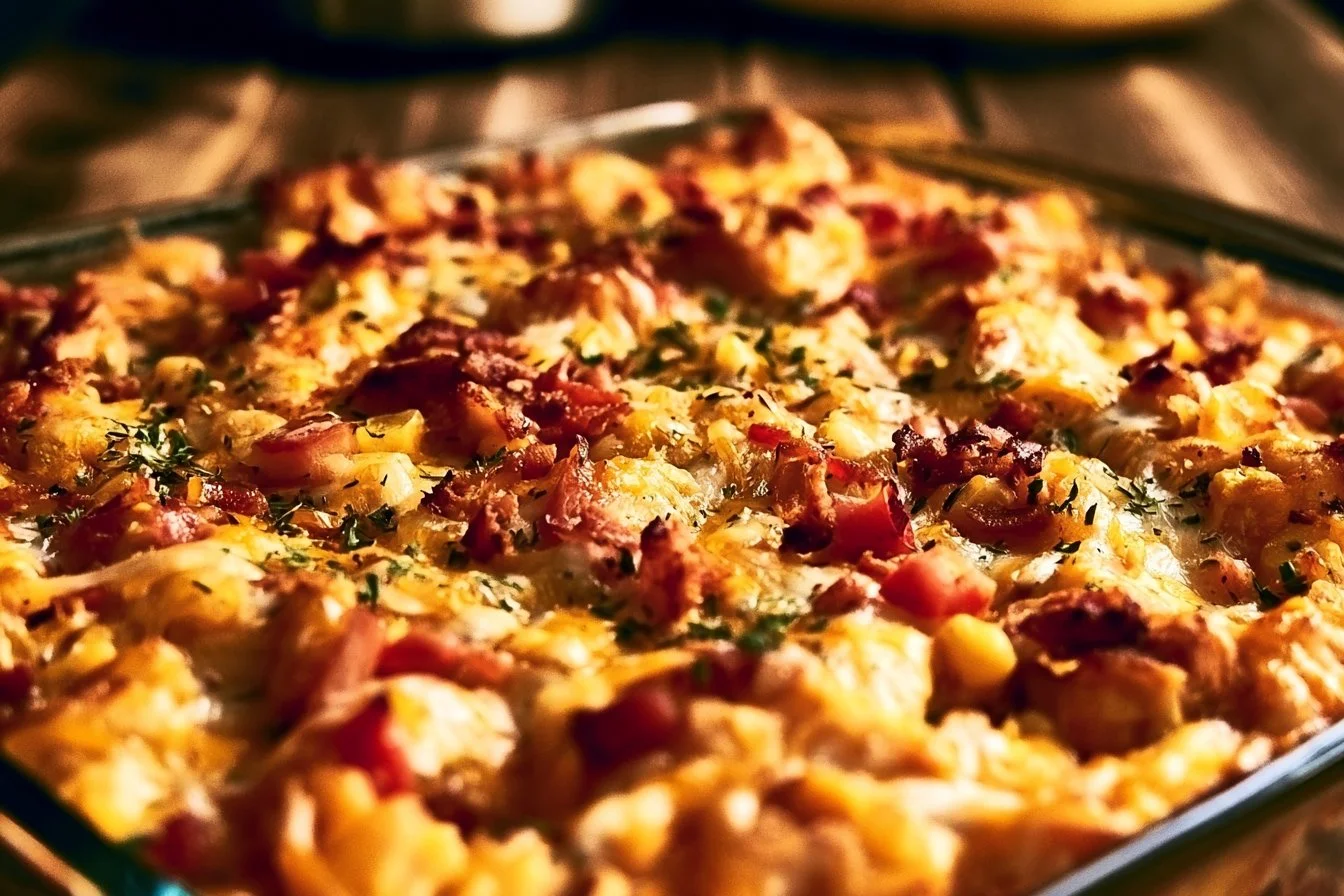 BBQ Ranch Chicken Casserole