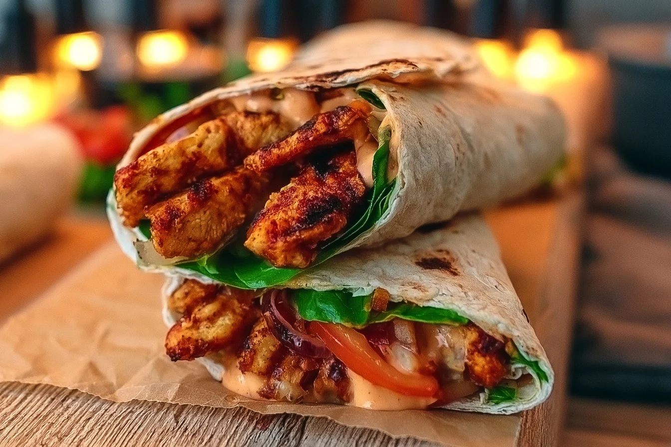 Spicy Grilled Chicken Wraps
