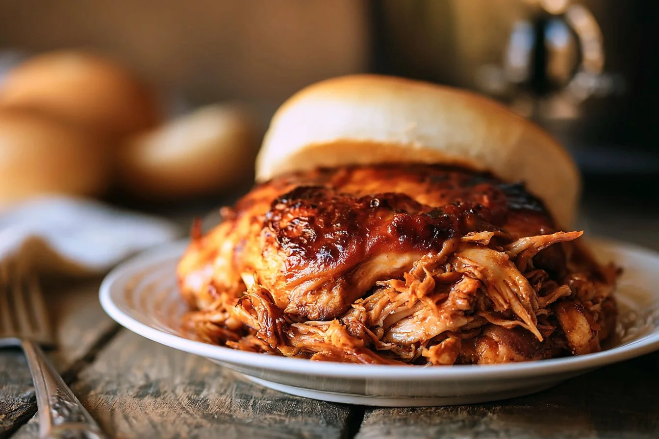 The Best Crockpot BBQ Chicken (Easy Pulled Chicken)